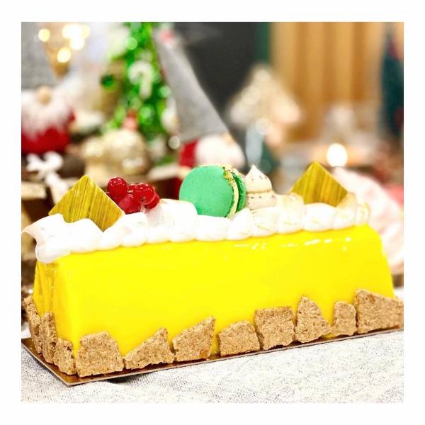 buche de Noel moderne au citron fait maison Marseille