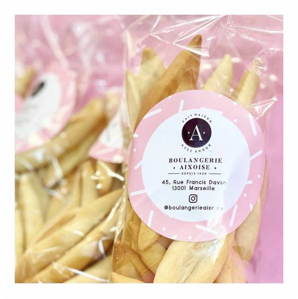 Biscuiterie Artisanale Fait Maison Navettes Provençales Fleur d'Oranger Boulangerie Aixoise Marseille Vieux Port